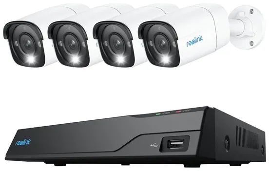 REOLINK NVS8-12MB4 - NVR + Kamera(s) - kabelgebunden (Ethernet 10Base-T/100Base-T) - AC-betrieben PoE